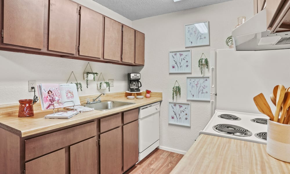 Bathroom at Aspen Park Apartments in Wichita, Kansas