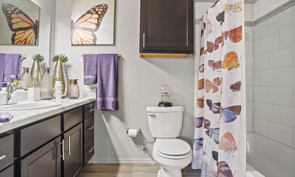 Bathroom at Cottages at Crestview in Wichita, Kansas