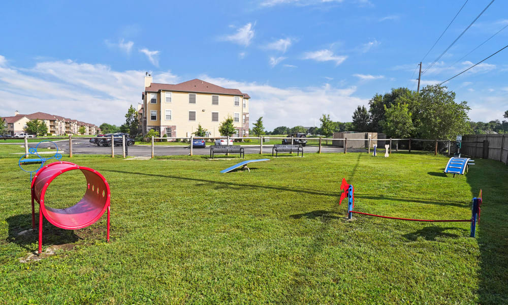 Dog park at Portofino Apartments in Wichita, Kansas