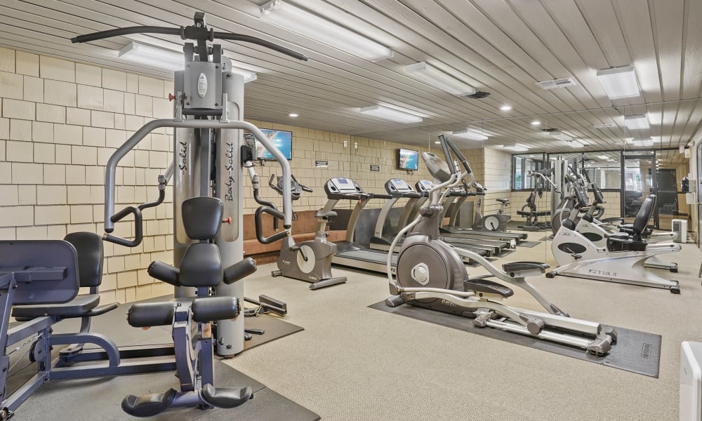 Gym at Sunchase Apartments in Tulsa, Oklahoma