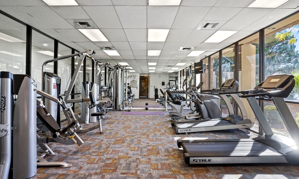 Gym at Acacia Park Apartments in El Paso, Texas