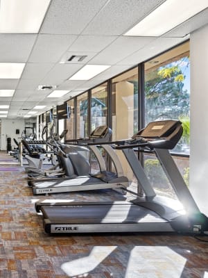 Fitness center at Acacia Park Apartments in El Paso, Texas