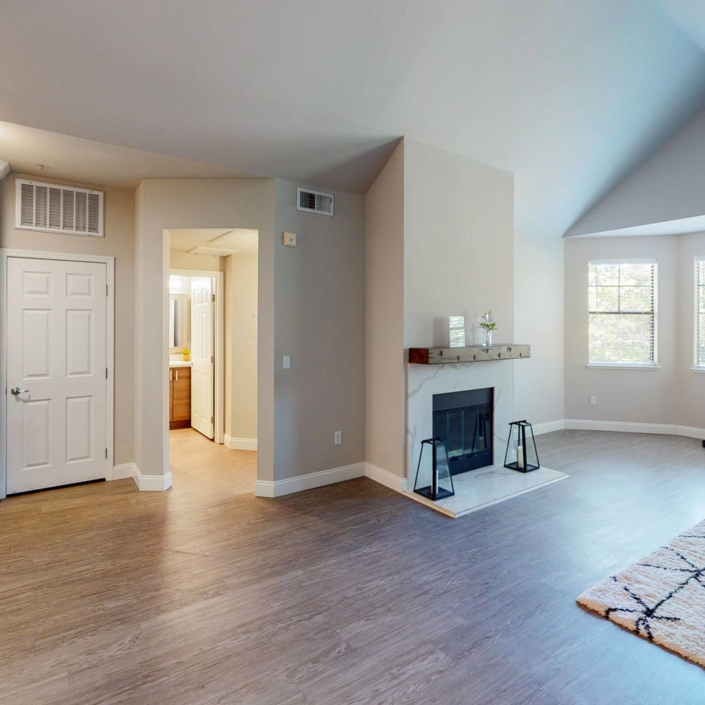 Open floor plan at Town Center Apartments in Lafayette, California