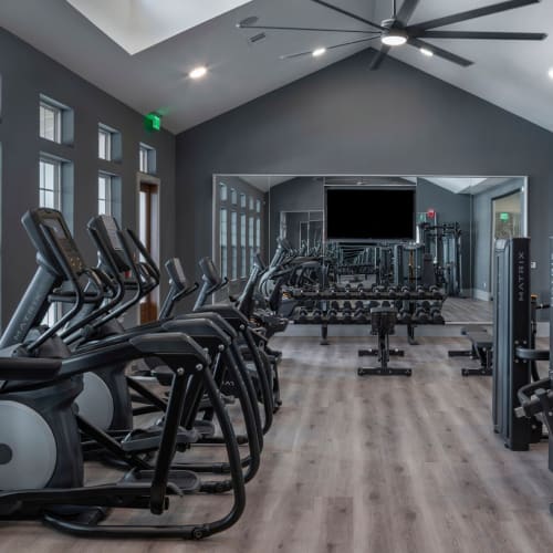 Modern gym facilities at The Atwater at Nocatee in Ponte Vedra, Florida