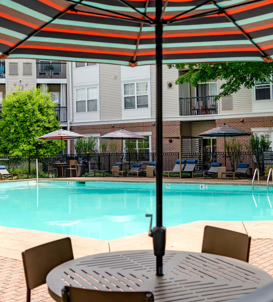 Modern community clubhouse with comfortable seating at Sofi Parc Grove in Stamford, Connecticut