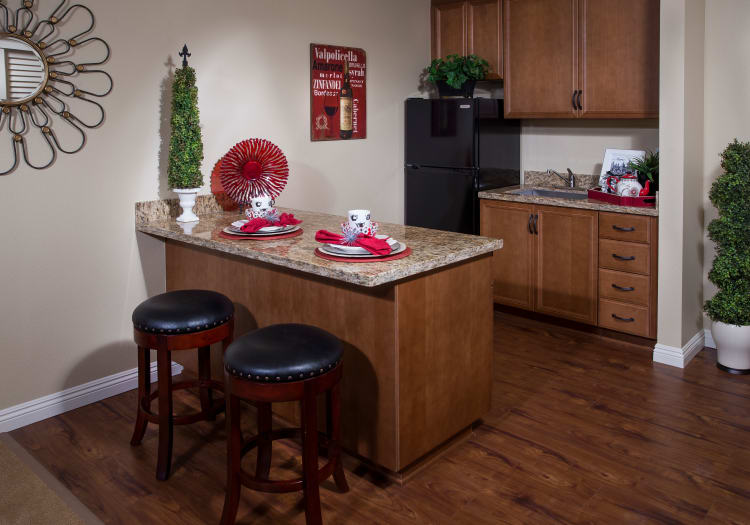 Kitchenette at Kirkwood Orange in Orange, California