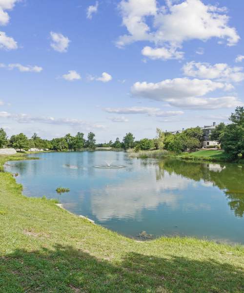 Pond view at Calder in Round Rock, Texas