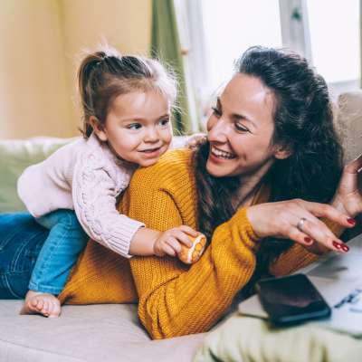 Resident with her daughter at Sunpointe in Phoenix, Arizona