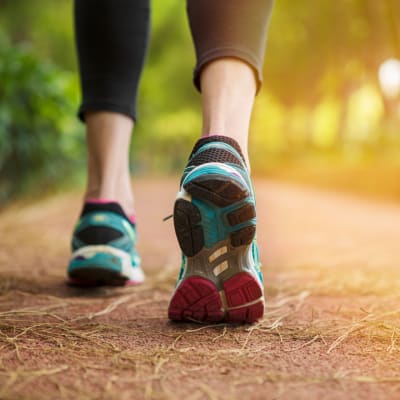 A resident running on a trail near Castle Acres in Norfolk, Virginia