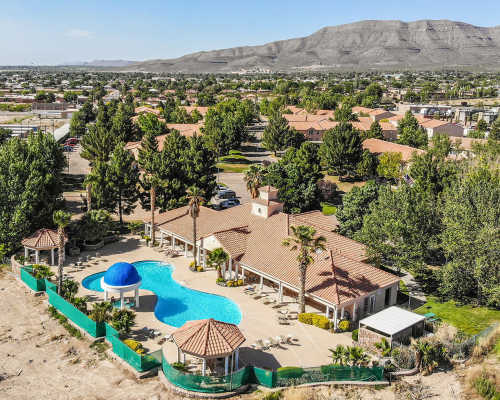 Aerial view of Las Ventanas in Alamogordo, New Mexico