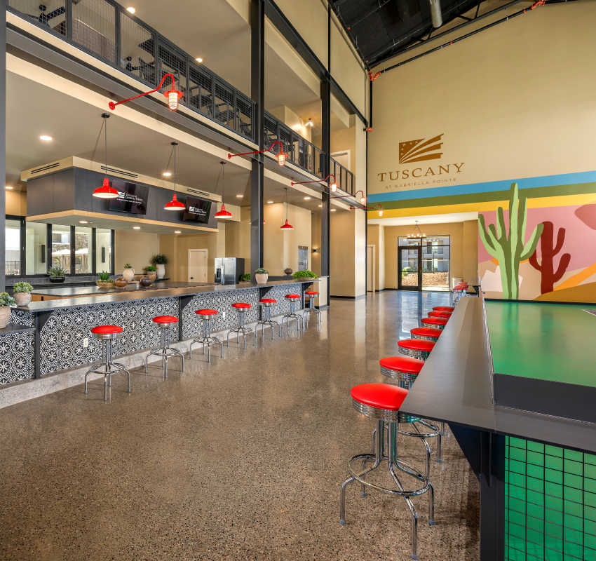 Athletic Center Bar at Tuscany at Gabriella Pointe in Gilbert, Arizona 