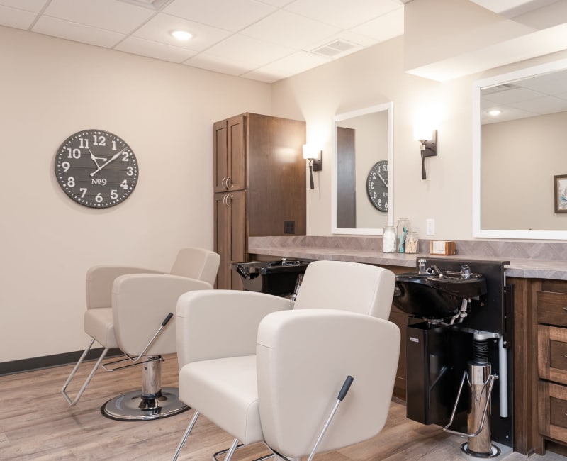 Beauty/Barber Shop at Willows Bend Senior Living in Fridley, Minnesota 