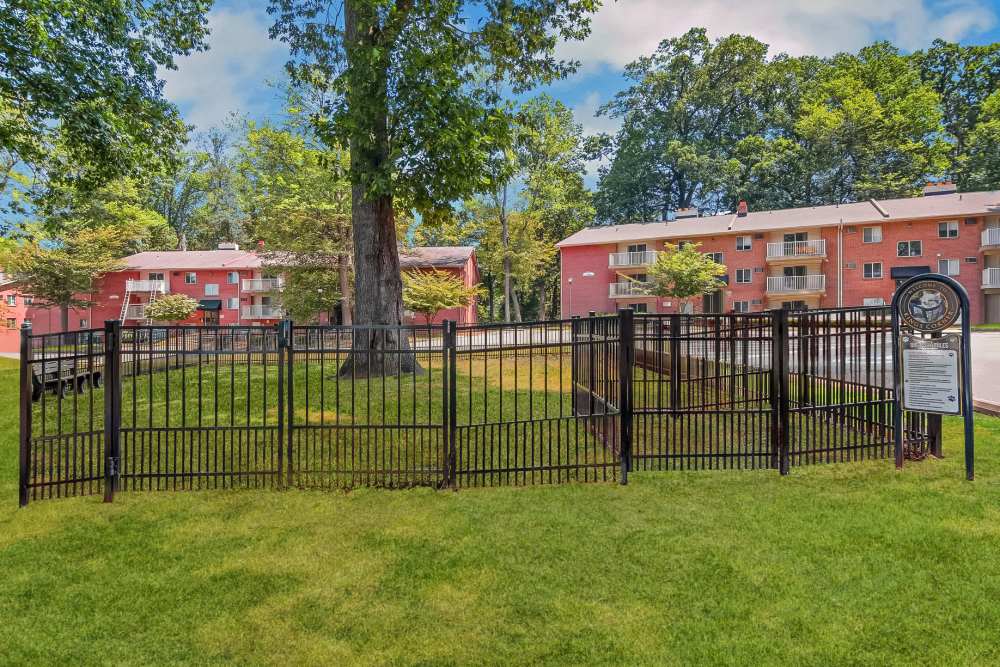 Pet friendly community dog park at Eagle Rock Apartments at Malvern in Malvern, Pennsylvania