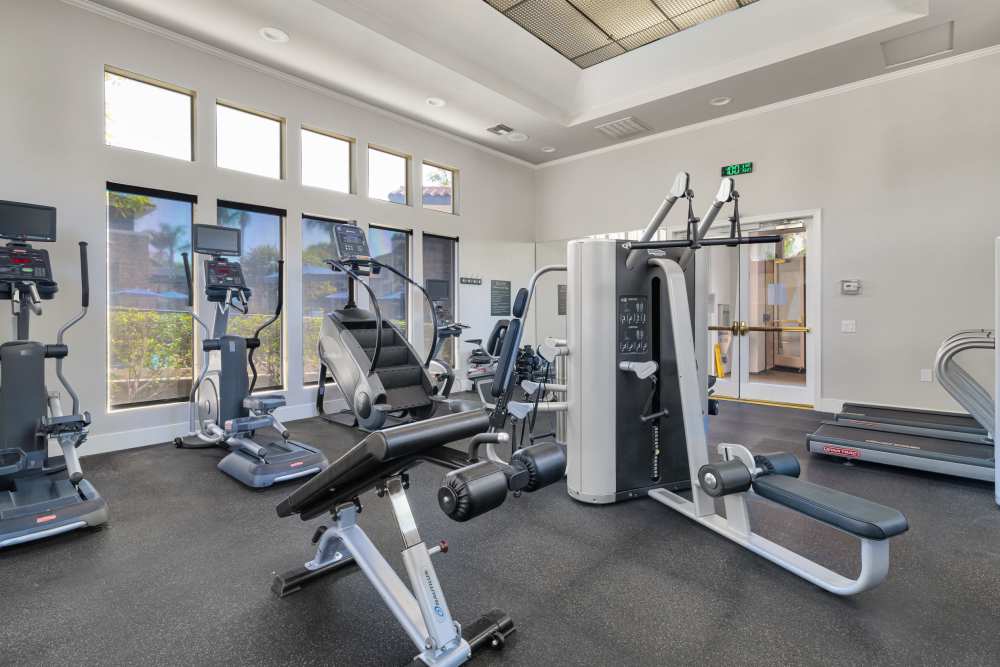 Onsite fitness center at Alize at Aliso Viejo Apartment Homes in Aliso Viejo, California