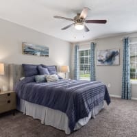 A spacious model apartment that is furnished at Regency Gates in Mobile, Alabama