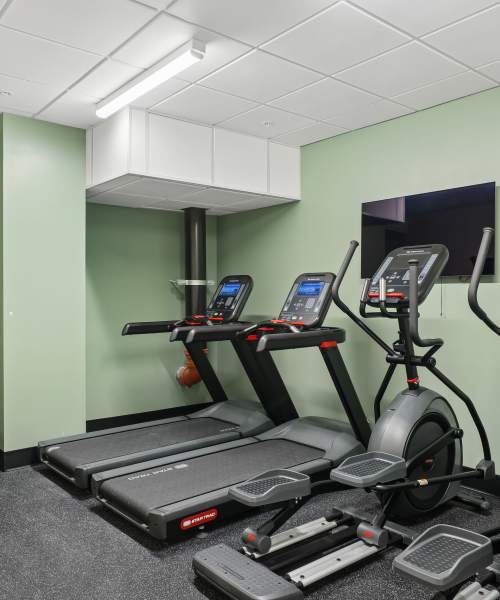 Fitness center at Mily on Green in Philadelphia, Pennsylvania