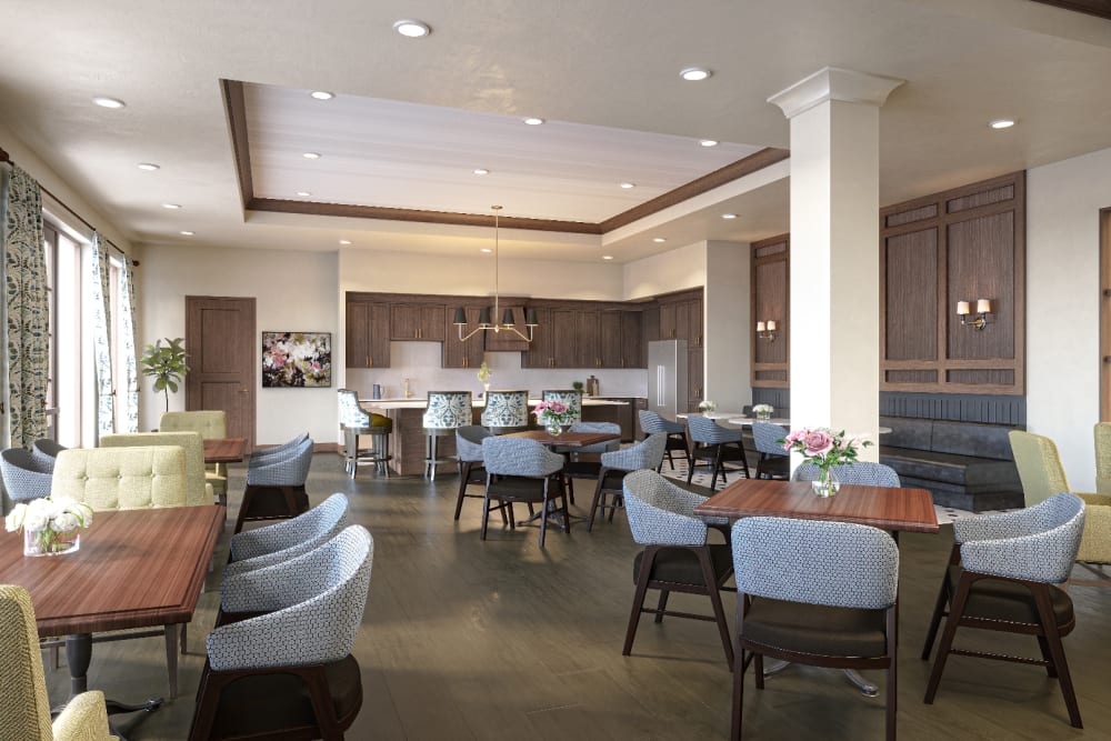 Modern interiors at Applewood Pointe of Edina at Grandview in Edina, Minnesota