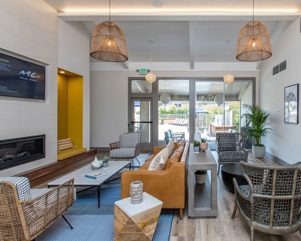 Living rooms at Shadow Cove in Foster City, California