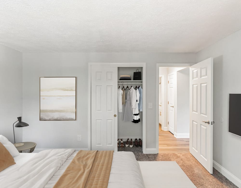 Bedroom at Eagle Rock Apartments at Manchester in Manchester, New Hampshire