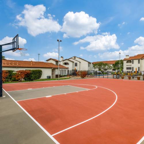 Basket Ball Court at Villas de Toscana in San Antonio, Texas