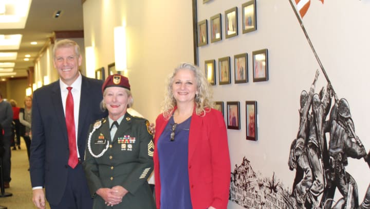 Wall of Honor at Merrill Gardens at Woodstock