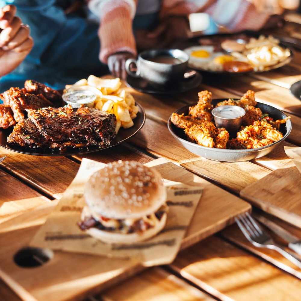 Delicious-looking food served at a restaurant near Woodstock Square in Joshua, Texas