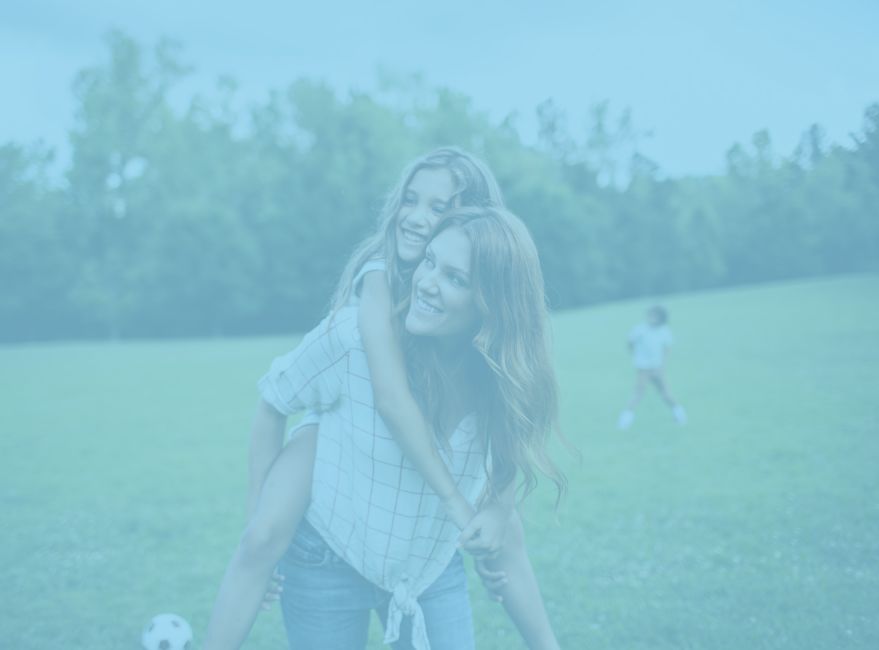 Resident with her child at Manito Park near Stonecrest Apartments in Spokane, Washington