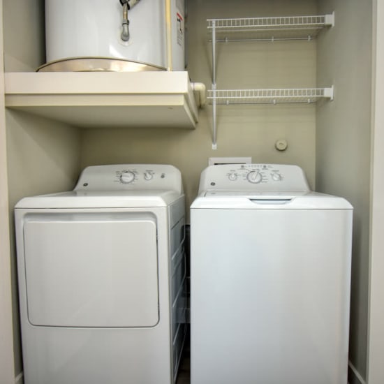 Washer and Dryer at Clark Ridge Canyon in Dallas, Texas