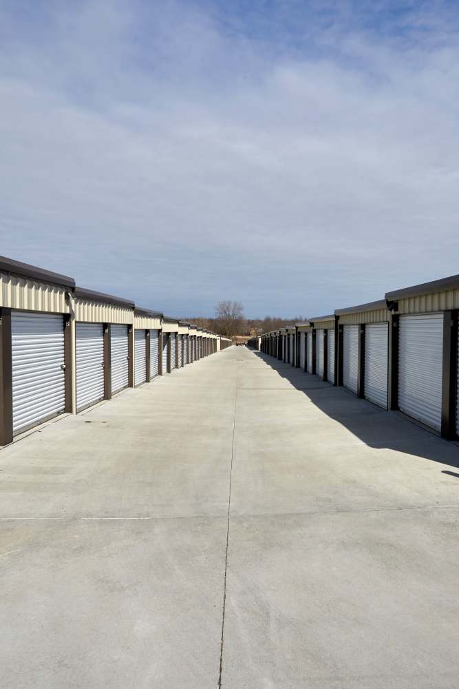 Storage units at American Self Storage in Raymore Missouri