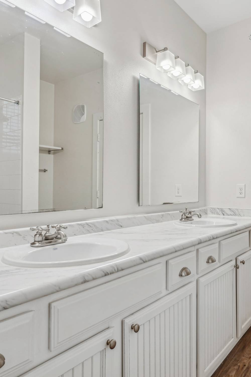 Modern kitchen at Silver Oak at Flatiron District at Austin Ranch in The Colony, Texas