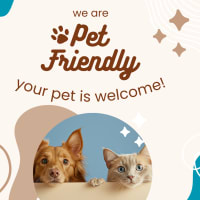 Social post we are pet friendly at Reserve at Jacksonville Commons in Jacksonville, North Carolina