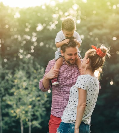 Young family at a park in Federalsburg, Maryland near Federalsburg Square Apartments
