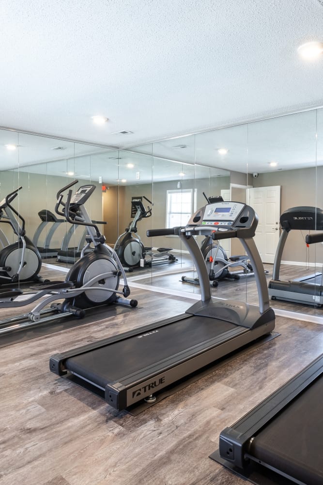 Fitness center at Alexander Station Apartment Homes in Salisbury, North Carolina