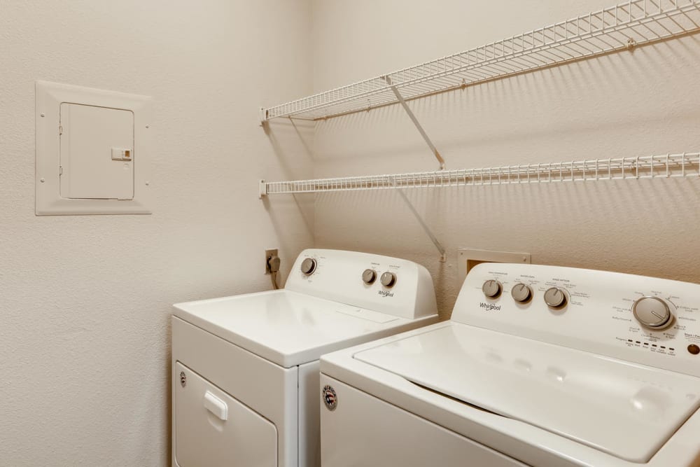 Washer and dryer at Alize at Aliso Viejo Apartment Homes in Aliso Viejo, California