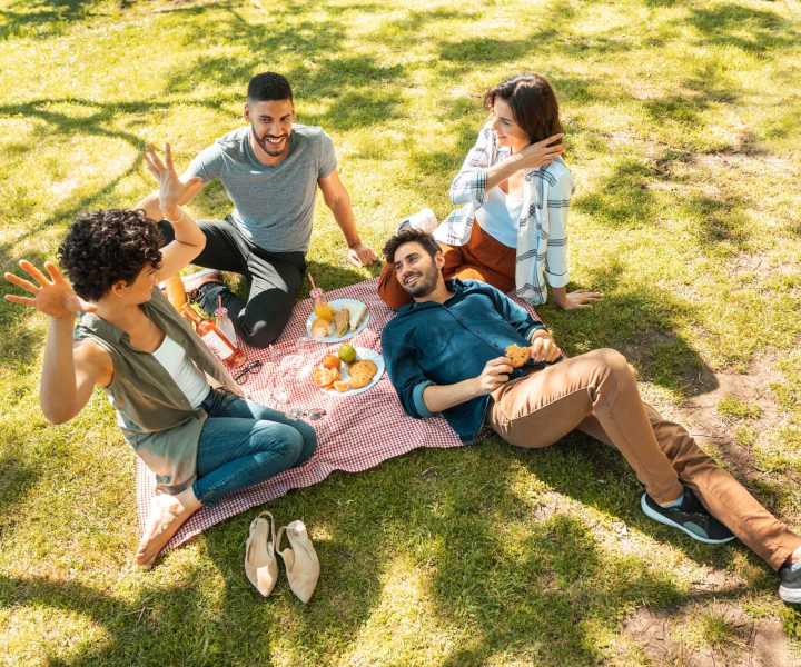 Residents enjoying their time in a nearby park at Huntington Reserve in Sanford, Florida