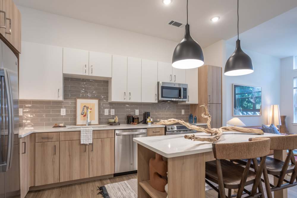 Kitchen at St. Albans Lofts in Raleigh, North Carolina