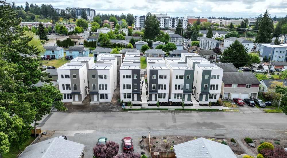 Aerial view of 4319 S. Alder in Tacoma, Washington
