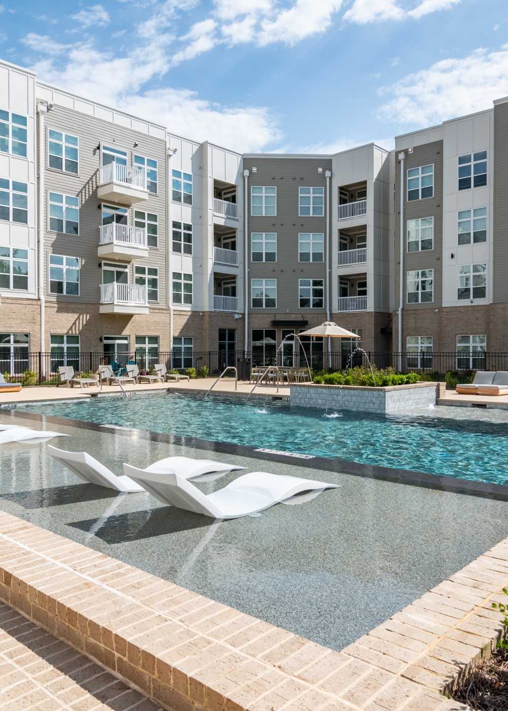 Resort pool at Lofts at Hamilton in Dalton, Georgia