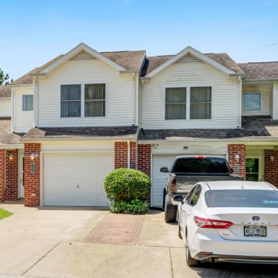 Homes with attached garages at Midway Manor in Virginia Beach, Virginia