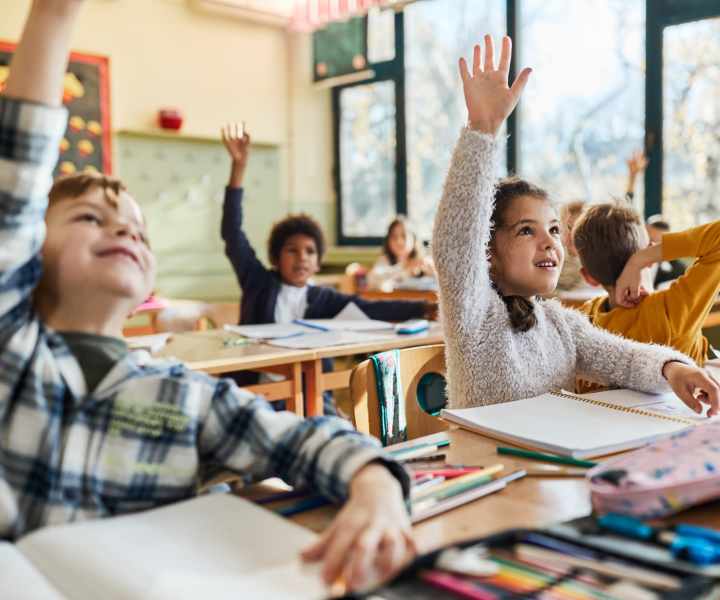 Resident children study in school near Country Brook Rental Condominiums in San Ramon, California