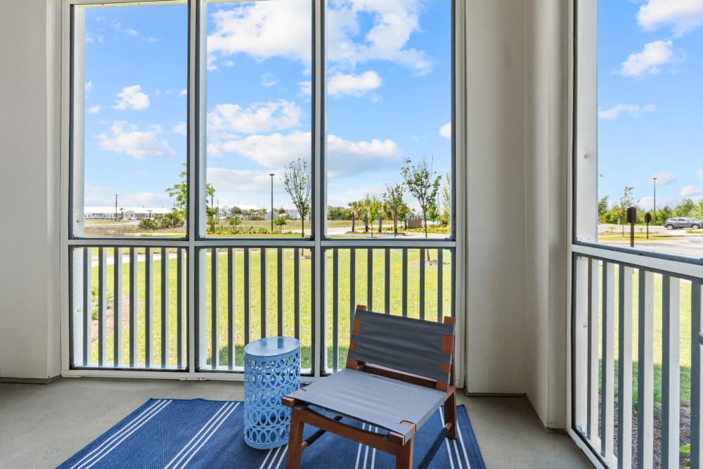 Screened in patio at Mexico Beach Crossings in Mexico Beach, Florida
