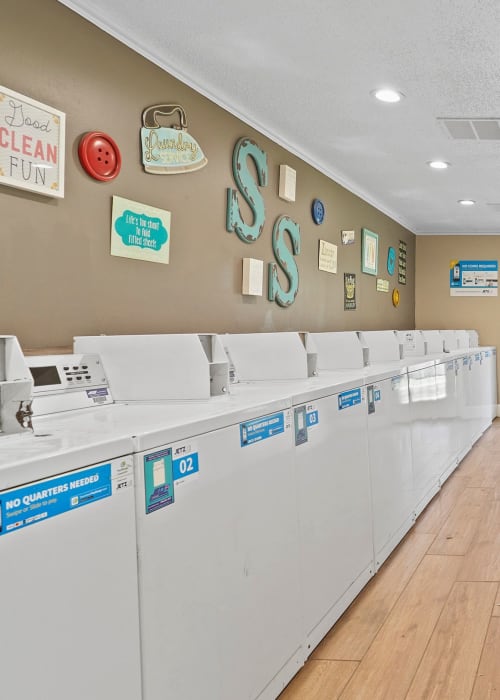 stylish laundry Amenities at Silver Springs Apartments in Wichita, Kansas