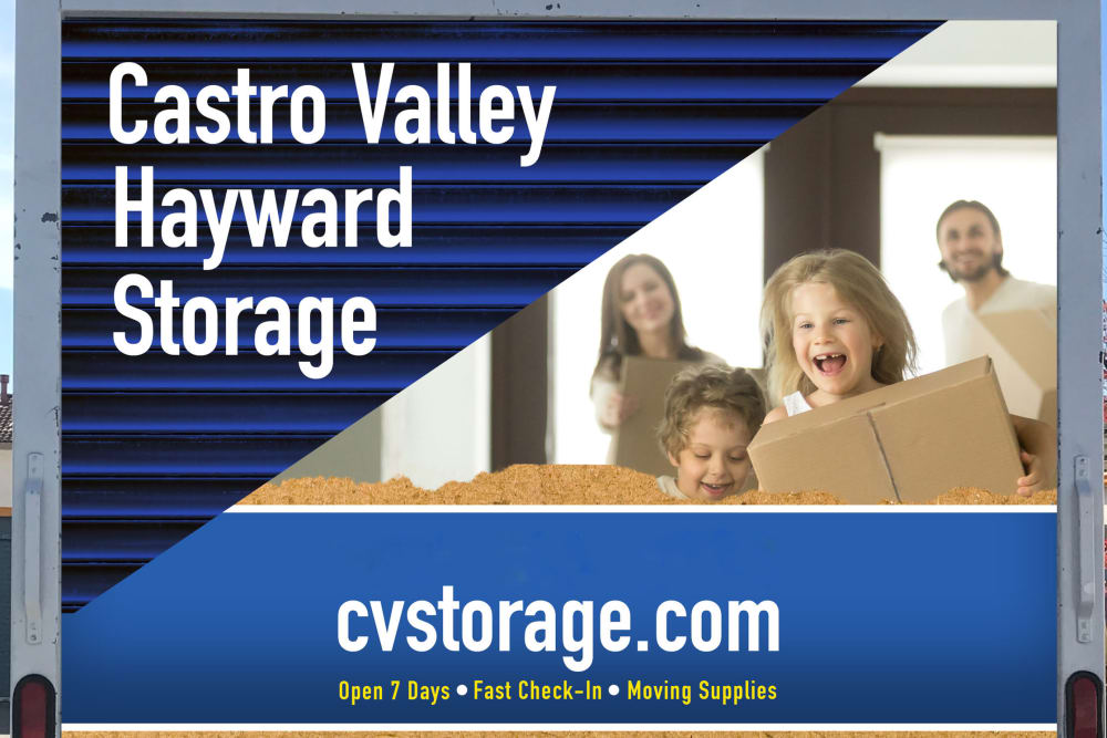 Moving truck at Hayward Storage LLC in Hayward, California