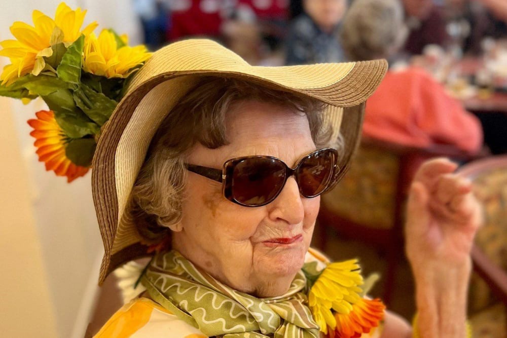 Luau event at Roseville Commons Senior Living in Roseville, California