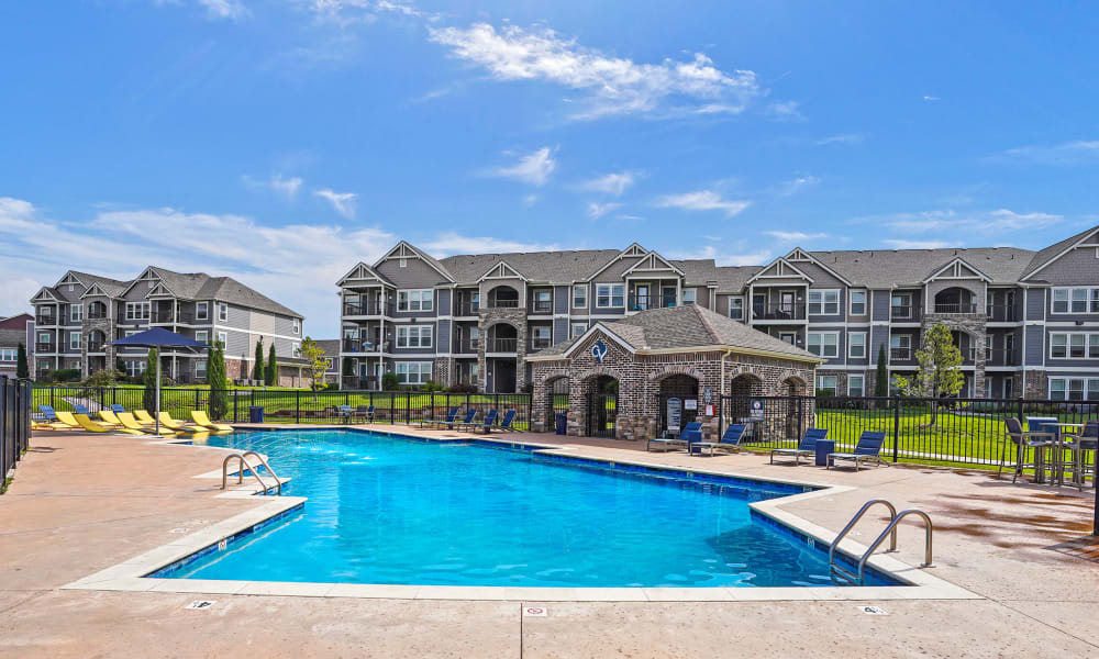 Pool at Cottages at Crestview in Wichita, Kansas