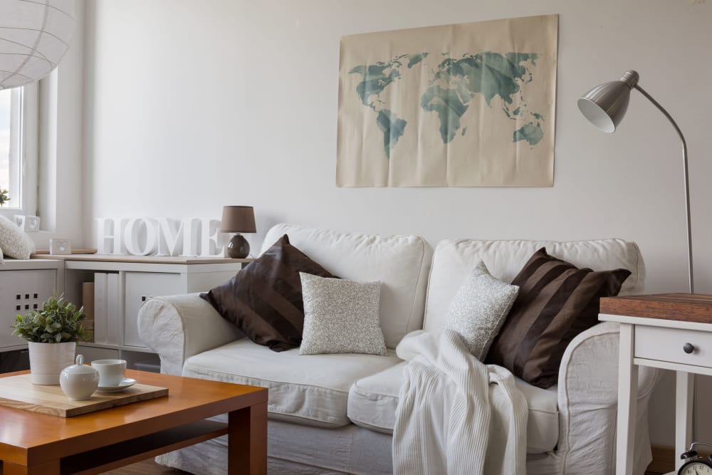 Spacious living room at Adobe Flats V in Twentynine Palms, California