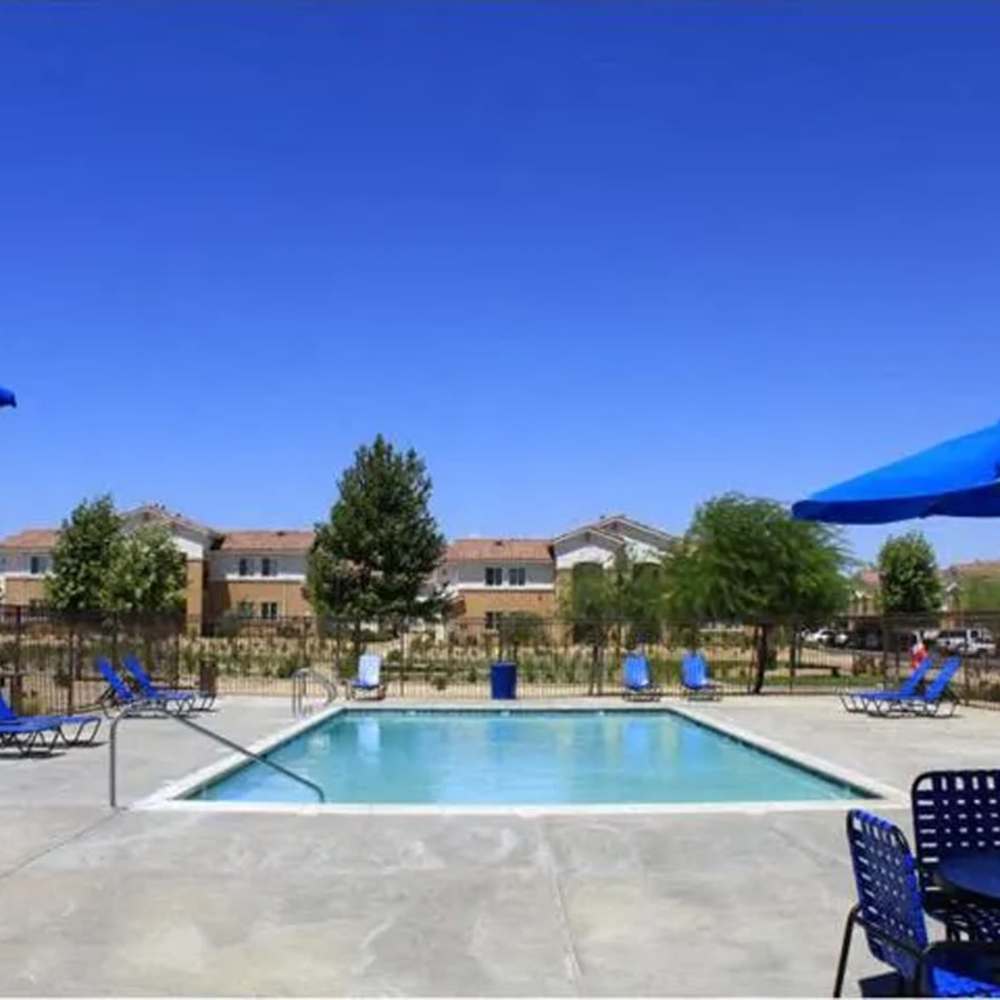 Swimming pool at Casa Bella in Victorville, California