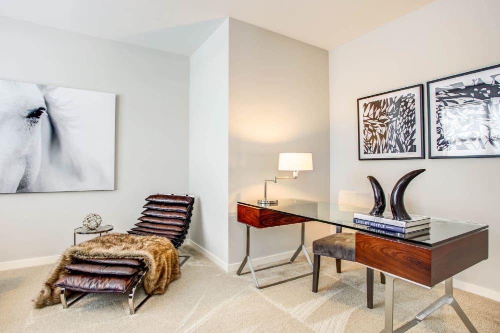 Office bedroom with plenty of space at The Oaks Of Vernon Hills in Vernon Hills, Illinois