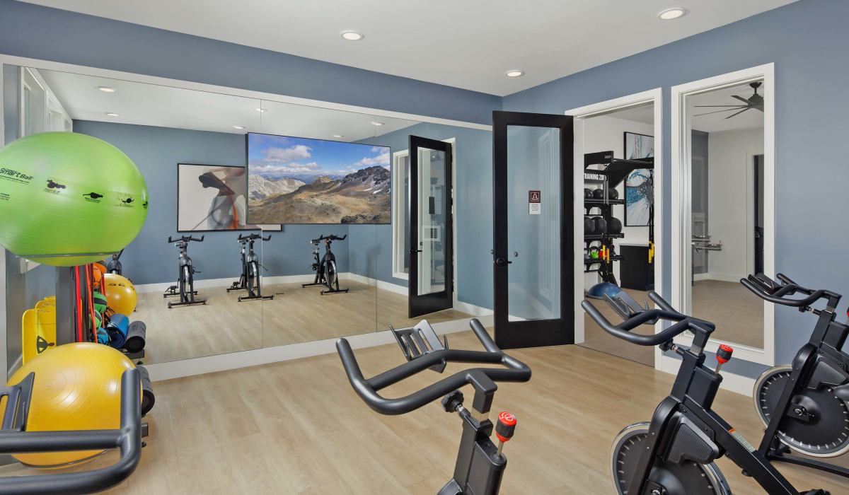 Fitness center with different equipment you can try on to start a healthy lifestyle Atwell at Folsom Ranch in Folsom, California
