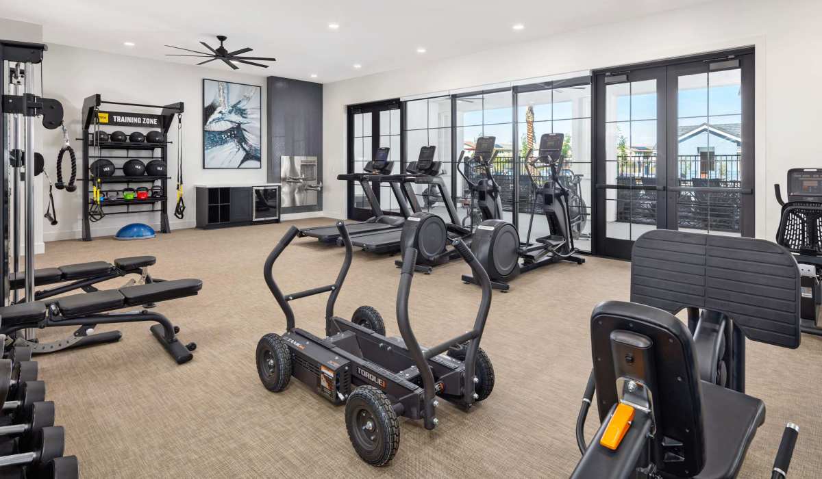 Indoor Gym with updated workout equipment Atwell at Folsom Ranch in Folsom, California